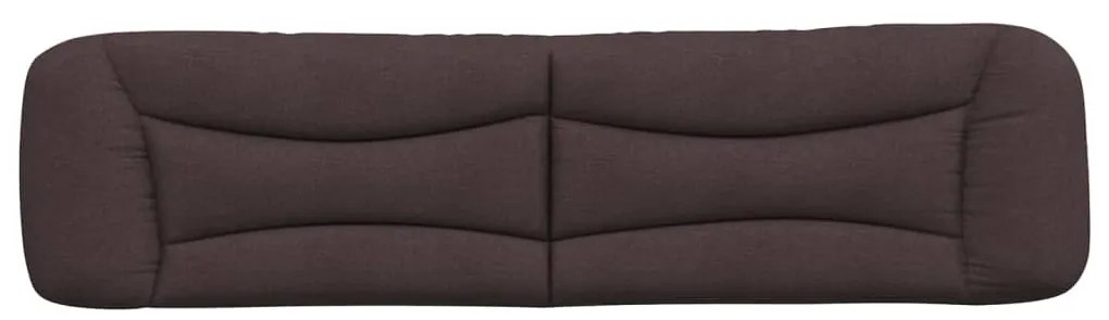 Cuscino testiera marrone scuro 200 cm in tessuto