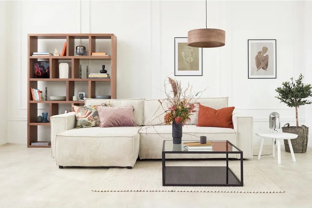 Libreria color legno effetto noce 150x159 cm Berlin - TemaHome