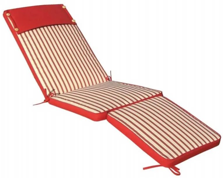 STRAND - cuscino sdraio con doppia cucitura idrorepellente a righe