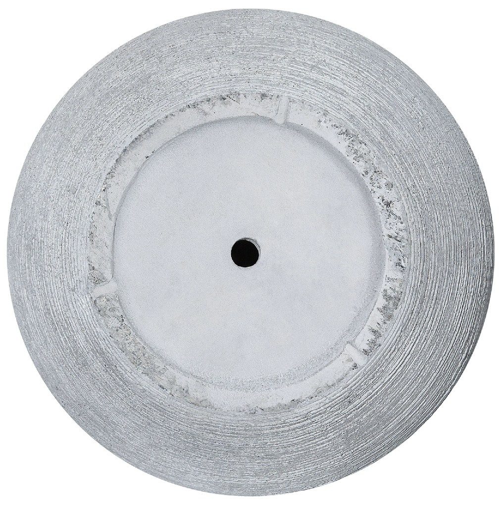 Vaso pietra bianco 38 x 38 x 30 cm ZAKROS Beliani