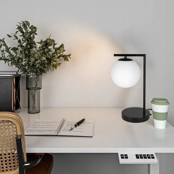 Lampada da tavolo 1xE27/40W/230V nero/bianco
