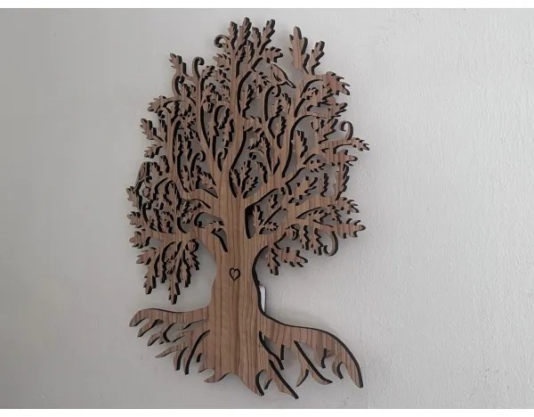 Li-Go 5747/DUB2 - Lampada decorativa da parete LED/10W/230V 45x55 cm rovere