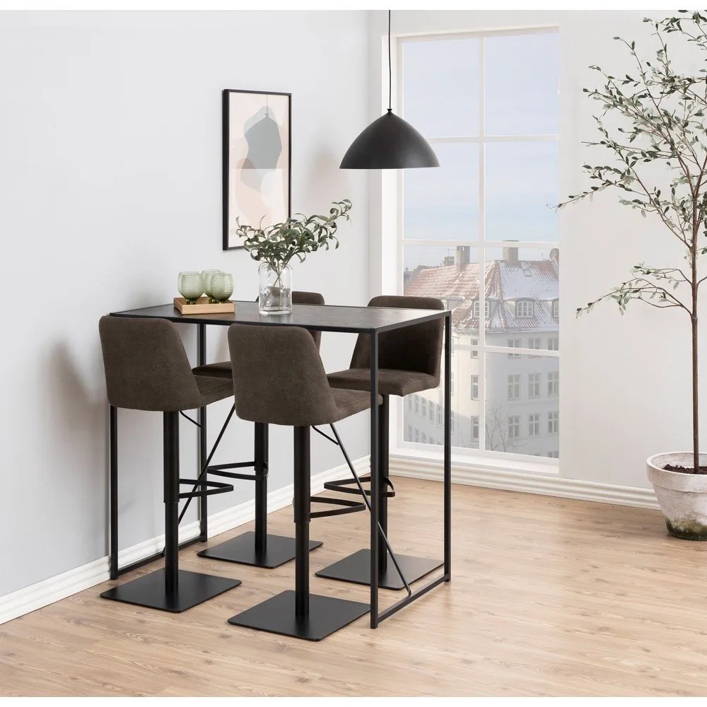 Sgabello da bar color antracite con altezza regolabile (altezza della seduta 78,5 cm) Avanja – Actona