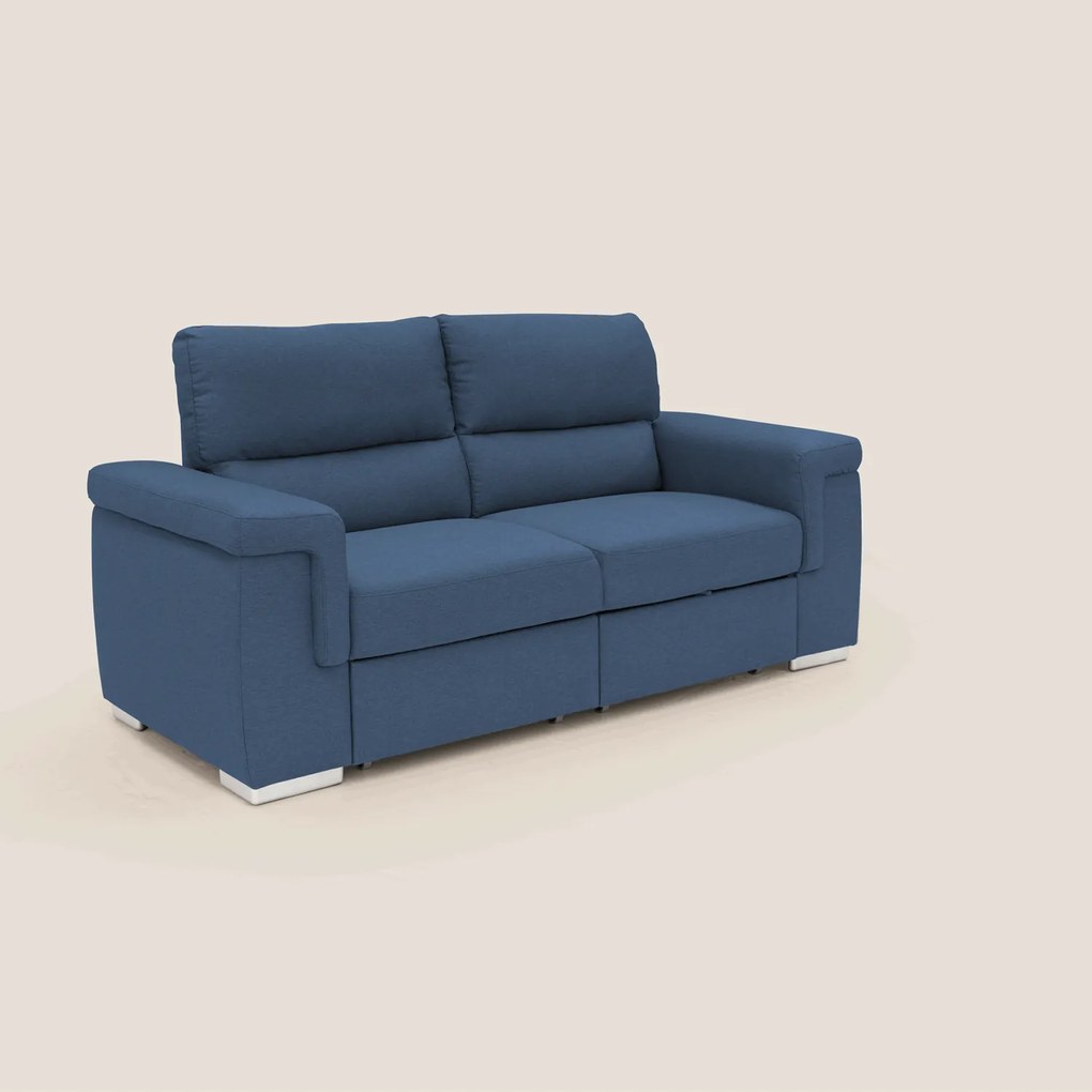 Spazio Divano con 2 panche estraibili in tessuto simil cotone impermeabile T13