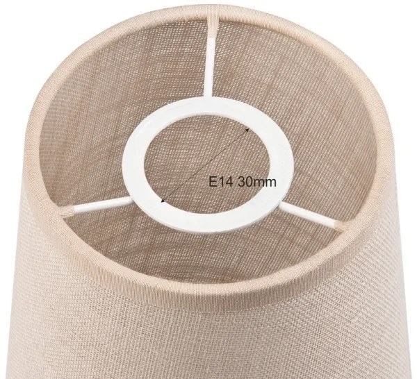 Paralume di ricambio per lampadario e applique ANTONIO E14 150x120 mm beige