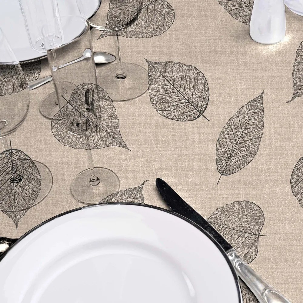 Tovaglia adatta per pulizia con panno umido ø 160 cm Feuillys – douceur d'intérieur