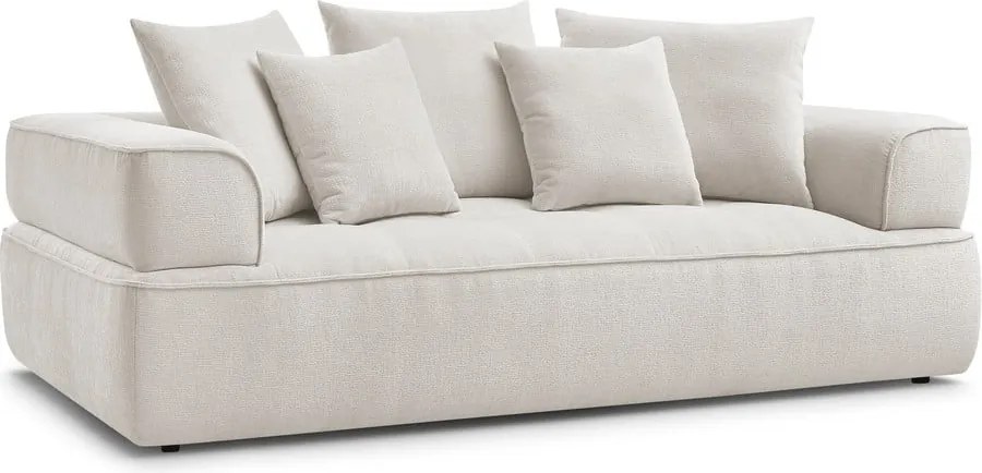 Divano beige con rivestimento in ciniglia 237 cm Whesley – Bobochic Paris