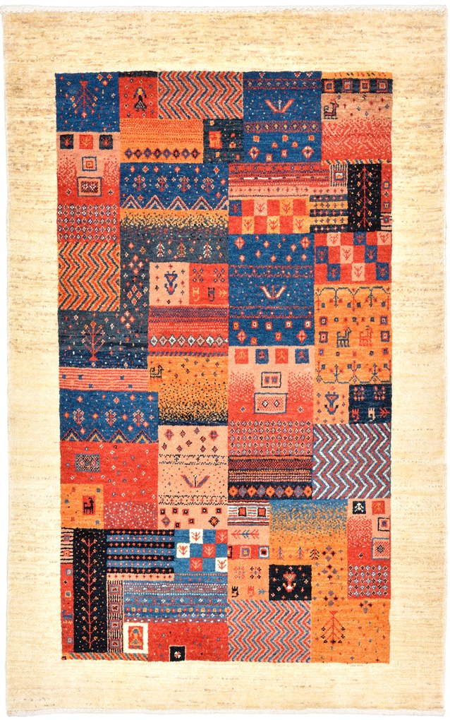 Loribaft Tappeto 100 x 150 (Iran) Annodato A Mano