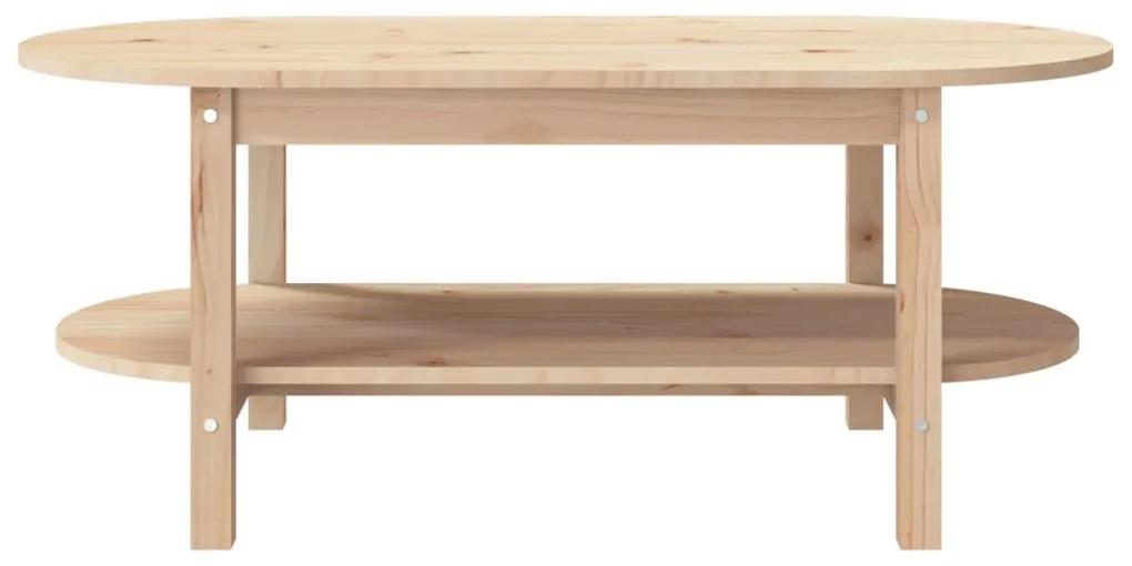 Tavolino da Salotto 110x55x45 cm Legno Massello di Pino