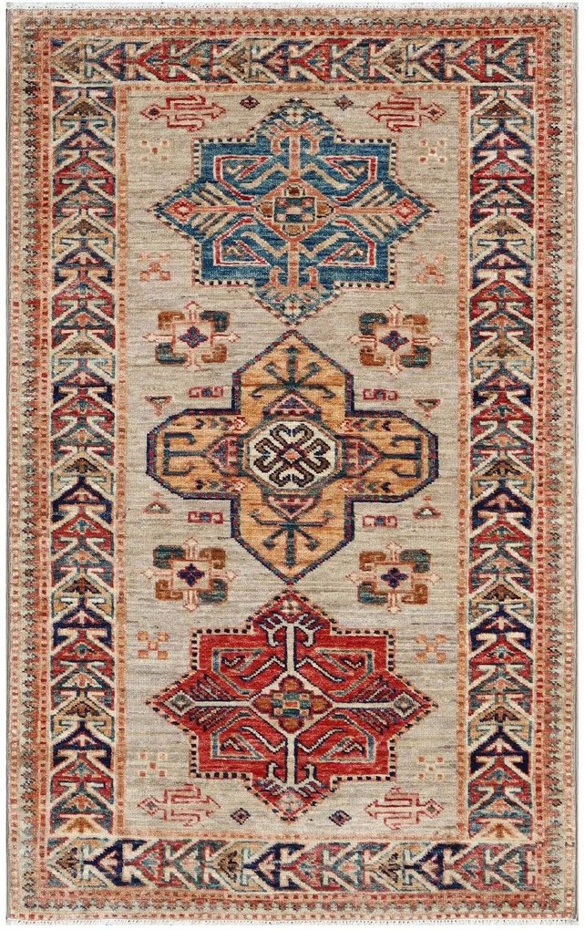 Kazak Tappeto 130x80 (Pakistan) Annodato A Mano