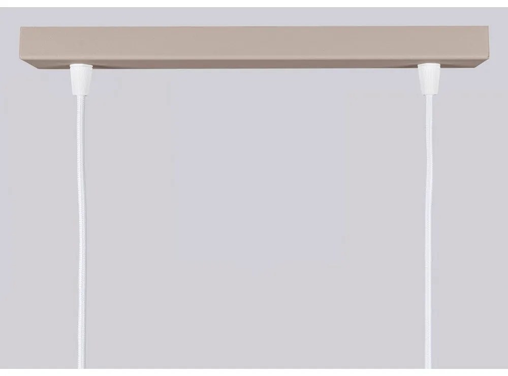 Lampadario grigio tortora in metallo Gleam – Sollux