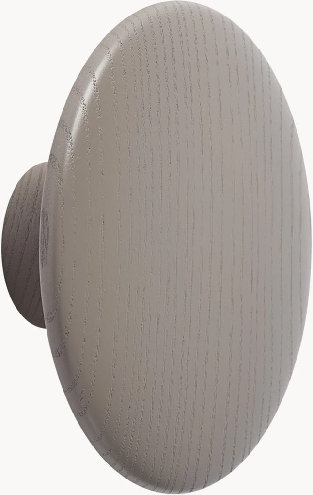 Gancio da parete in legno di quercia Dots, Ø 13 cm