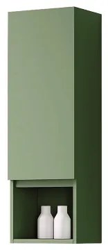 Semicolonna sospesa 1 anta DX e vano giorno basso H90 Verde Opaco