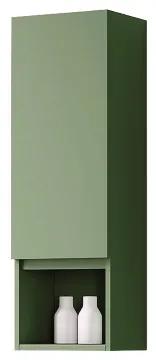 Semicolonna sospesa 1 anta e vano giorno basso H90 Verde Opaco