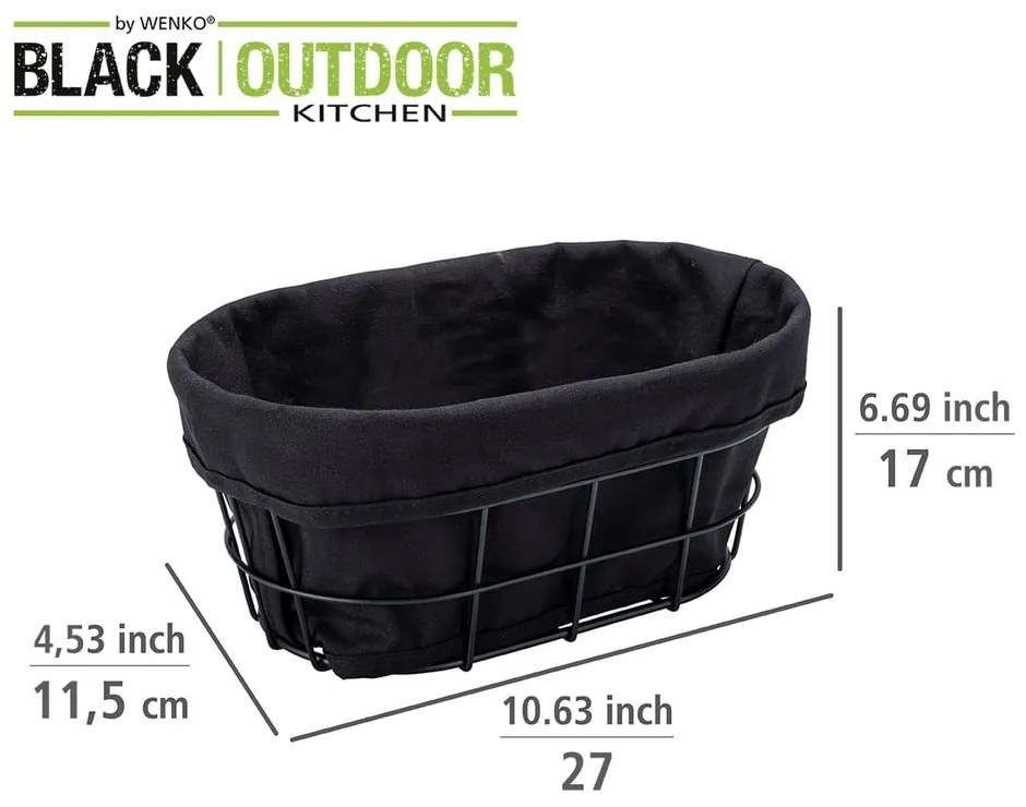 Sacchetto da pasticceria nero con supporto Black Outdoor Kitchen Bela - Wenko
