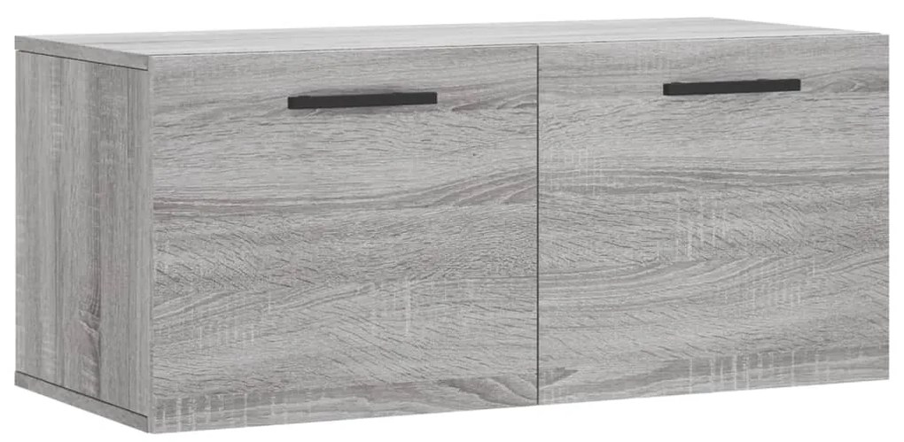 Mobile a parete grigio sonoma 80x36,5x35cm in legno multistrato