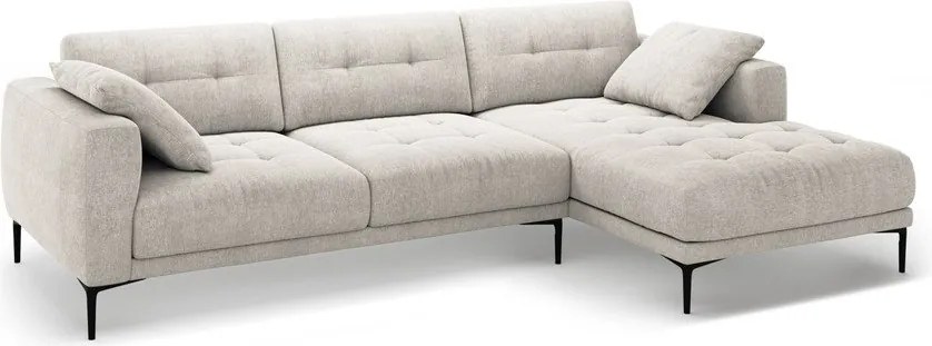 Divano angolare beige (con penisola a destra/con chaise lounge) Bemy – Micadoni