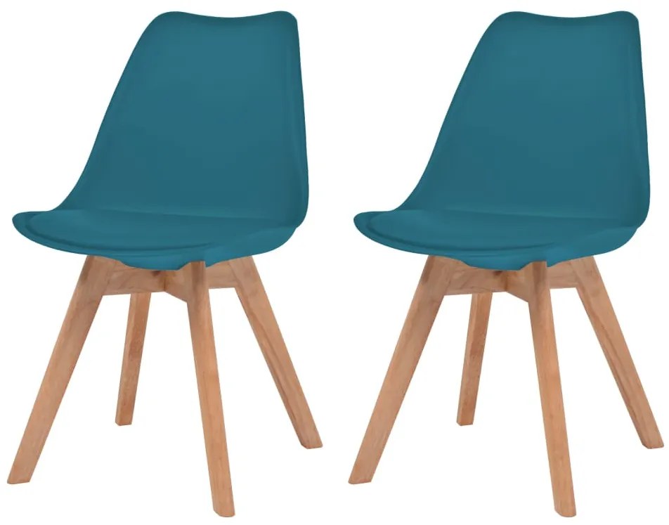 Sedie Da Pranzo 2 Pz Turchese İn Plastica /