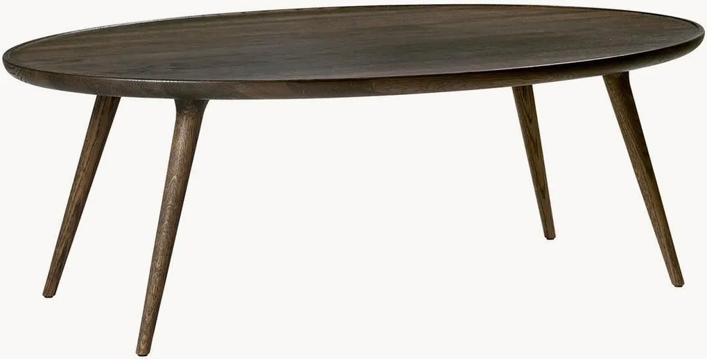 Tavolino da salotto ovale in legno di quercia Accent