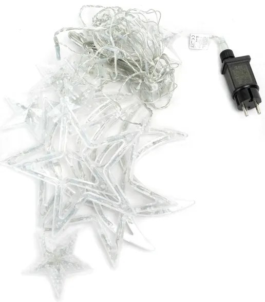 Aigostar - Catena natalizia LED da esterno 120xLED/6W/230V/8 funzioni 3x0,6m IP44 bianco freddoDO