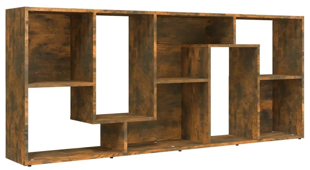 Libreria rovere fumo 67x24x161 cm in legno multistrato