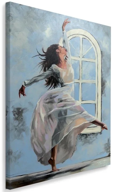 Quadro su tela, Ballerina danzante  Dimensioni 70x100