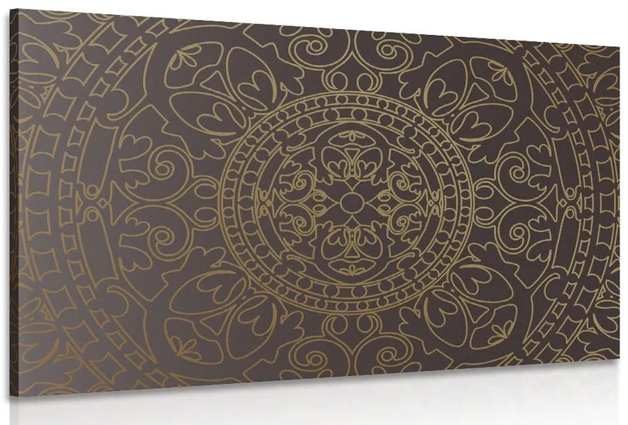 Quadro su tela – Ornamento orientale dorato