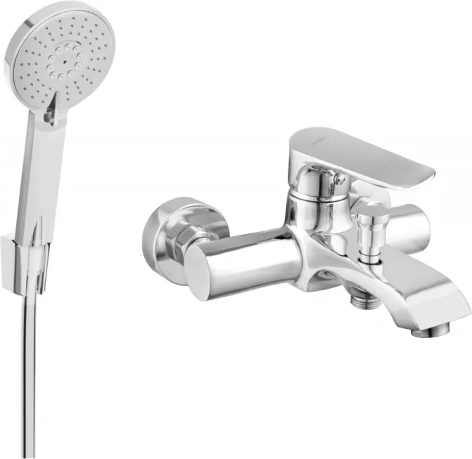 Mexen Pecos R40 rubinetto da vasca con set doccia, cromo - 7273R40-00