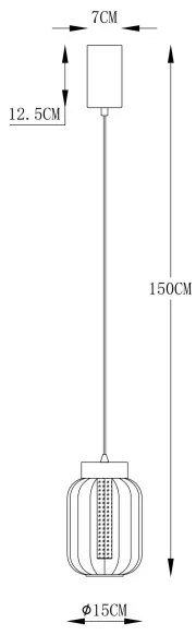 Globo 15746 - Lampadario LED a sospensione con filo FLUORO LED/8W/230V