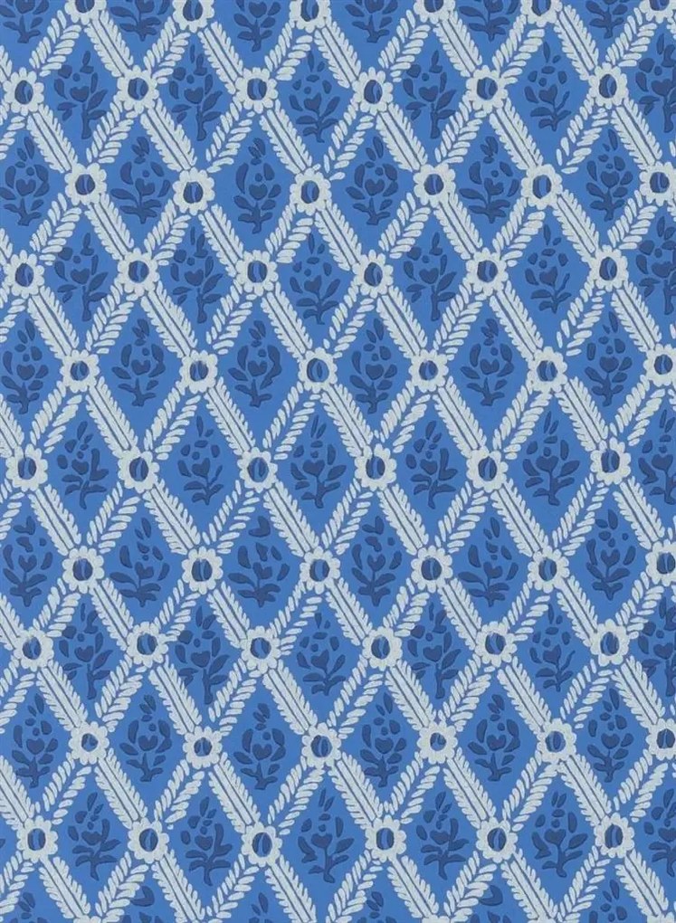 Designers Guild Tapete St John Street Trellis - Ink