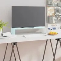 Mobile/Rialzo Porta TV in Vetro Bianco 60x25x11 cm cod mxl 33881