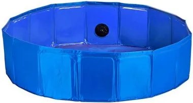Piscina Smontabile Animali Domestici Azzurro Poliestere Plastica (120 x 30 x 120 cm)