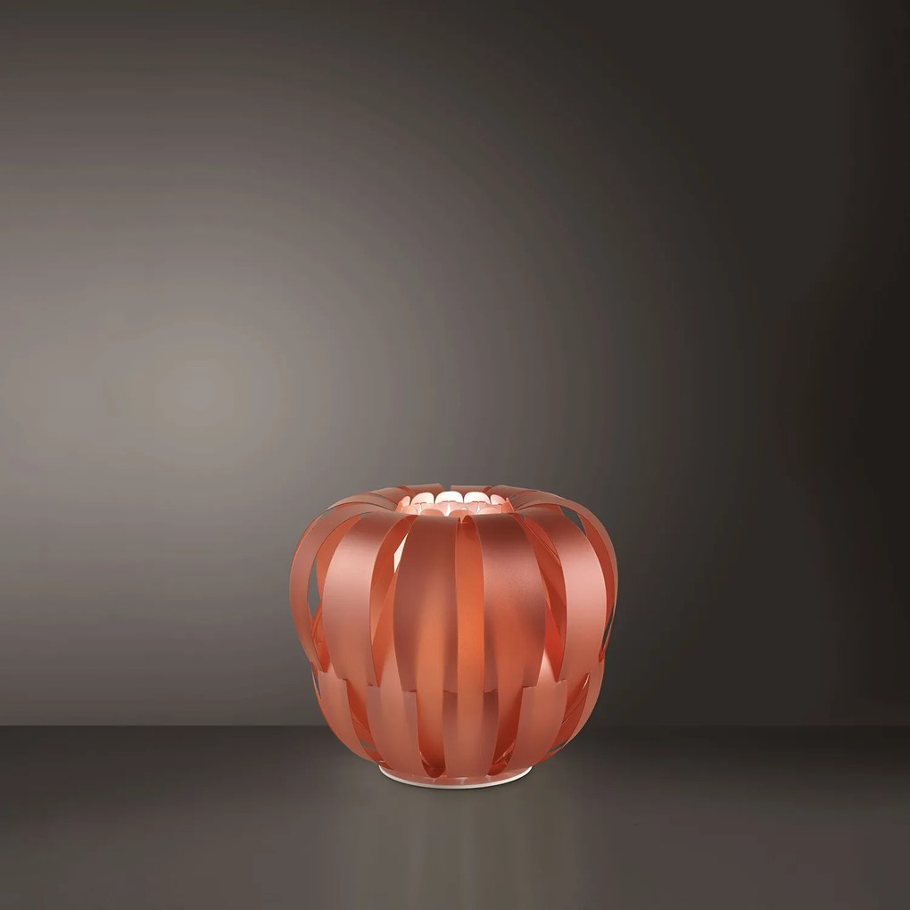 Lampada Da Scrivania Moderna Queen Polilux ® Rame E 1 Luce E27 D42Cm