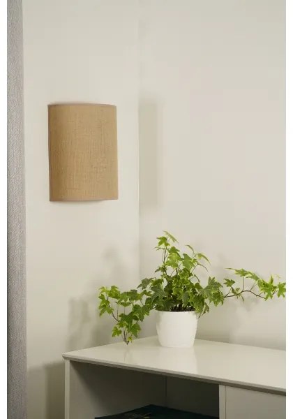 Duolla - Applique YUTE 1xE27/15W/230V diametro 20 cm marrone