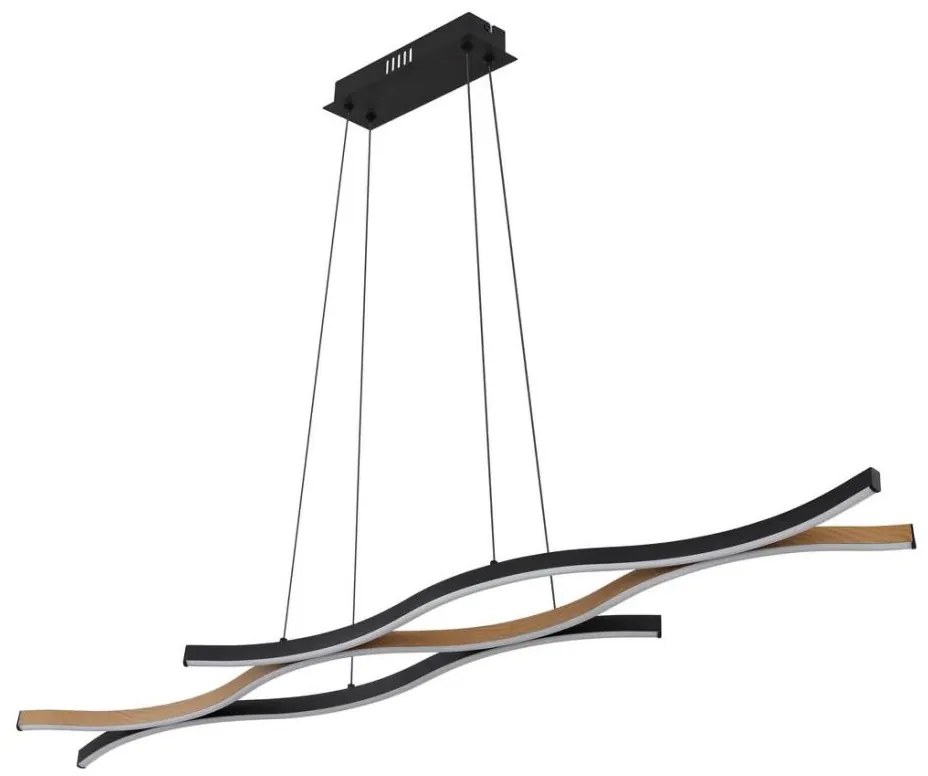 Globo 67206HW - Lampadario LED a sospensione con filo GERONIMO LED/35W/230V nero/marrone