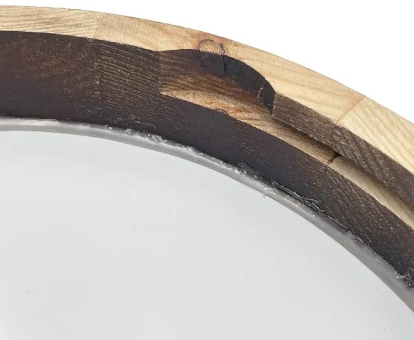 Plafoniera LED OAK SMOKY SLIM LED/20W/230V 4000K Ø 27 cm rovere/marrone scuro