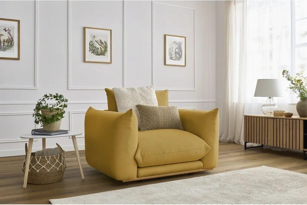 Poltrona gialla Ernest – Bobochic Paris