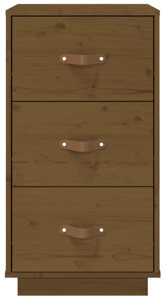 Comodini 2 pz Miele 40x40x75 cm in Legno Massello di Pino