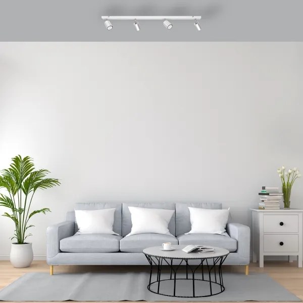 Faretto LED TUNE 4xGU10/4,8W/230V cromo opaco/bianco