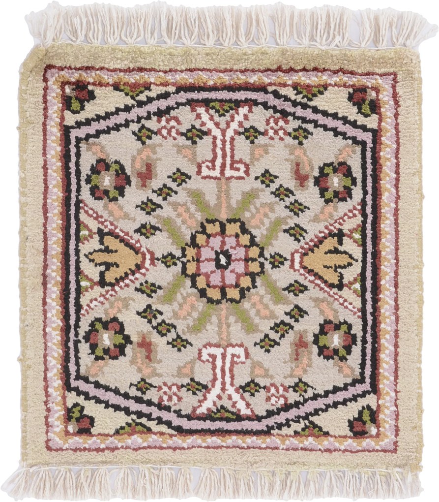 Agra Tappeto orientale 30 x 30 (Indian) Annodato A Mano