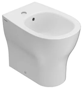 Ceramica Globo Grace Bidet A Terra Filoparete Monoforo 52x36 Cm H 43 Bianco Lucido