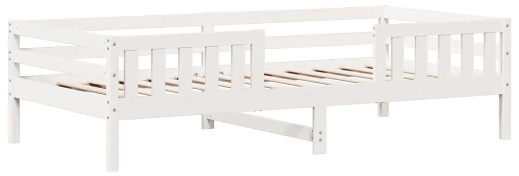 Giroletto senza materasso bianco 80x200 cm legno massello pino