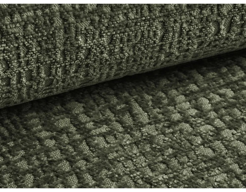 Letto matrimoniale imbottito verde con contenitore e rete inclusi 140x200 cm Noho – Makamii