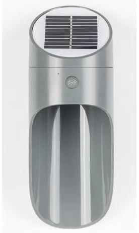 Applique a LED solare con sensore PALESA LED/1W/3,7V IP65 1800 mAh grigio