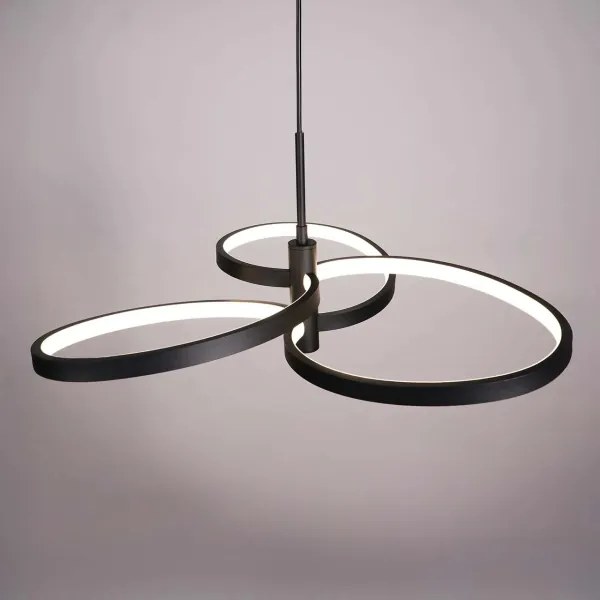 Lampadario LED a sospensione con cavo RIBBON LED/25W/230V 4000K nero