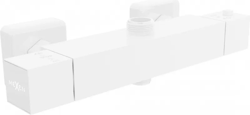 Mexen Cube miscelatore termostatico per doccia, bianco - 77250-20
