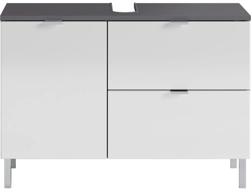 Mobile bianco-grigio sotto il lavabo 80x56 cm Mauresa - Germania