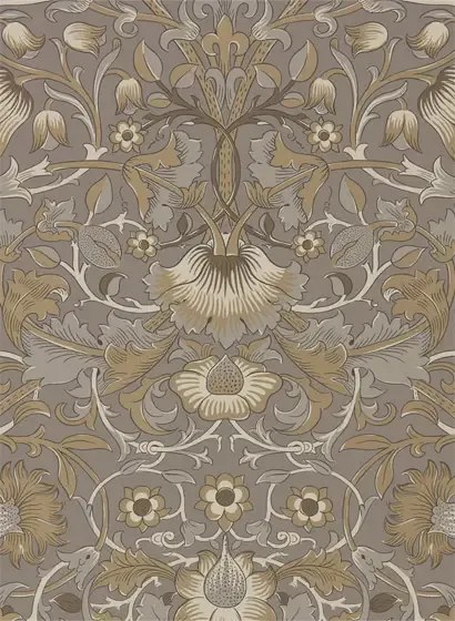Morris & Co. Tapete Pure Lodden - Taupe/ Gold