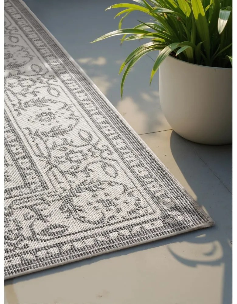 Tappeto da interno/esterno grigio/avorio 200x290 cm Duet Kona – NORTHRUGS