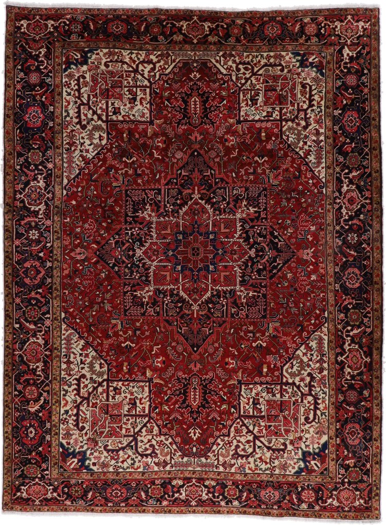 Heriz Tappeto 420x310 (Iran) Annodato A Mano